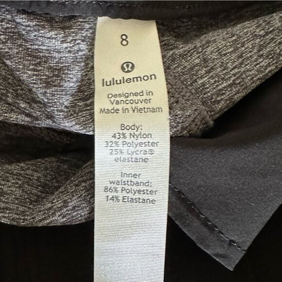 Lululemon On the Fly Crop 23" Heathered Black Pants - Picture 6 of 9